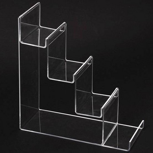 Junlon 4-tier Clear Acrylic Wallet Display Stand Holder Purse Display Stand