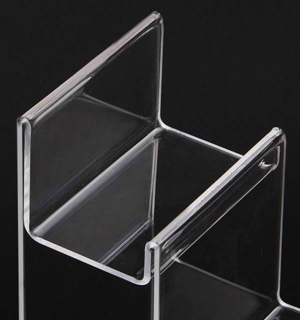 Junlon 4-tier Clear Acrylic Wallet Display Stand Holder Purse Display Stand