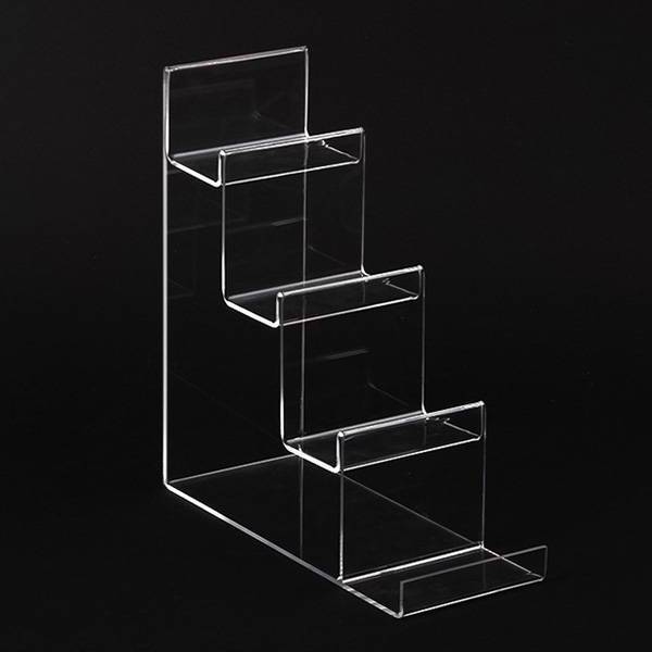 Junlon 4-tier Clear Acrylic Wallet Display Stand Holder Purse Display Stand