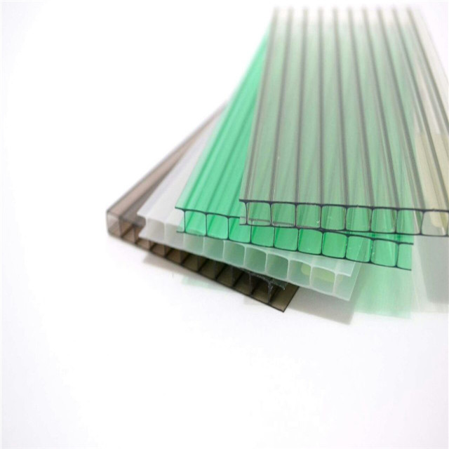 Colored polycarbonate sheet for roofing cover skylight 6mm Bronze Polycarbonate hollow sheet