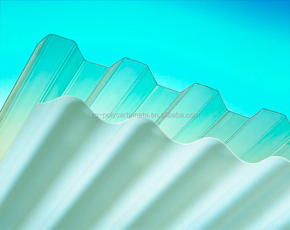 0.7mm 0.8mm 1mm Polycarbonate corrugated sheets Corrugated plastic sheets