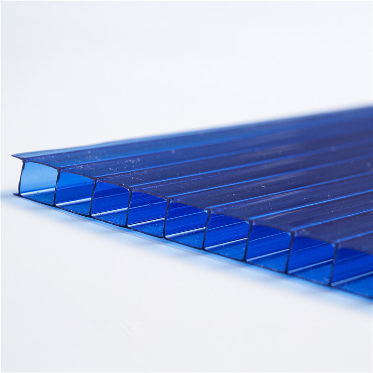 Colored polycarbonate sheet for roofing cover skylight 6mm Bronze Polycarbonate hollow sheet