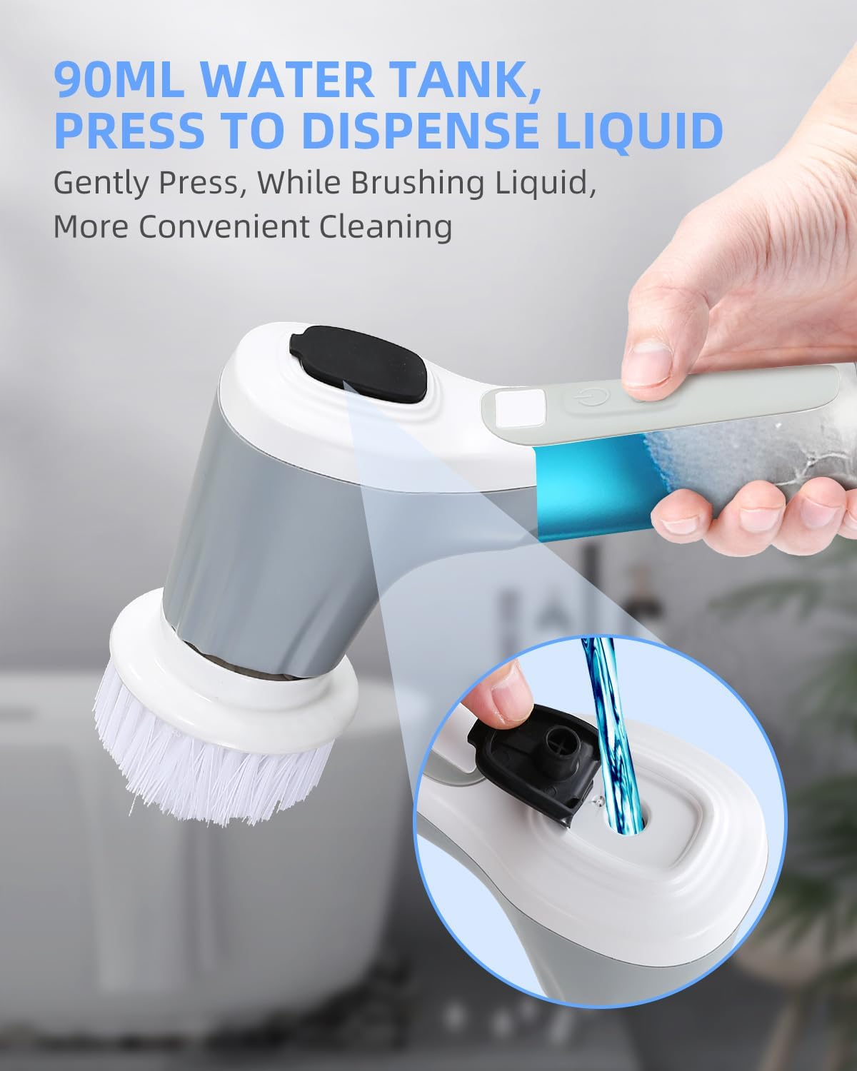 Eco friendly ecological products pan kitchen cleaning plastic dish washing brush with sponge dispenser dish washing brush