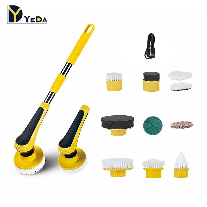 Multifunction Waterproof Electric Hand Held Scrubber Electric Cleaning Brush