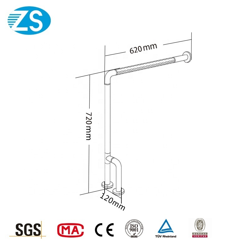 Bath Accessories For Disabled Nylon Handicap handrails Toilet Grab Bars