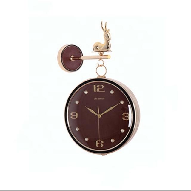 The New Modern Decorative Home Decor Double Side Hanging Wall Clock