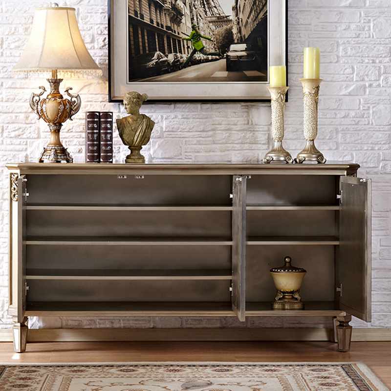 New furniture neo-classical American mirror sideboard European carved old living room shoe cabinet porch cabinet