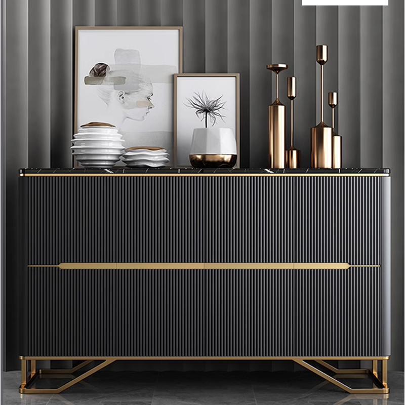 Multi-Layer Storage Cabinet Classic Credenza Sideboard Buffet Nordic Decorative Cabinet Minimalist Light Luxury Entrance Cabinet