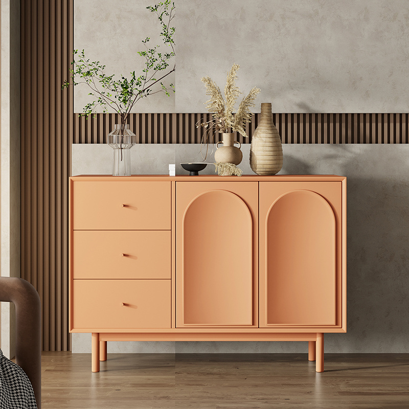 Nordic entrance cabinet household wall sideboard living room locker partition decorative cabinet minimalist wooden shoe cabinet