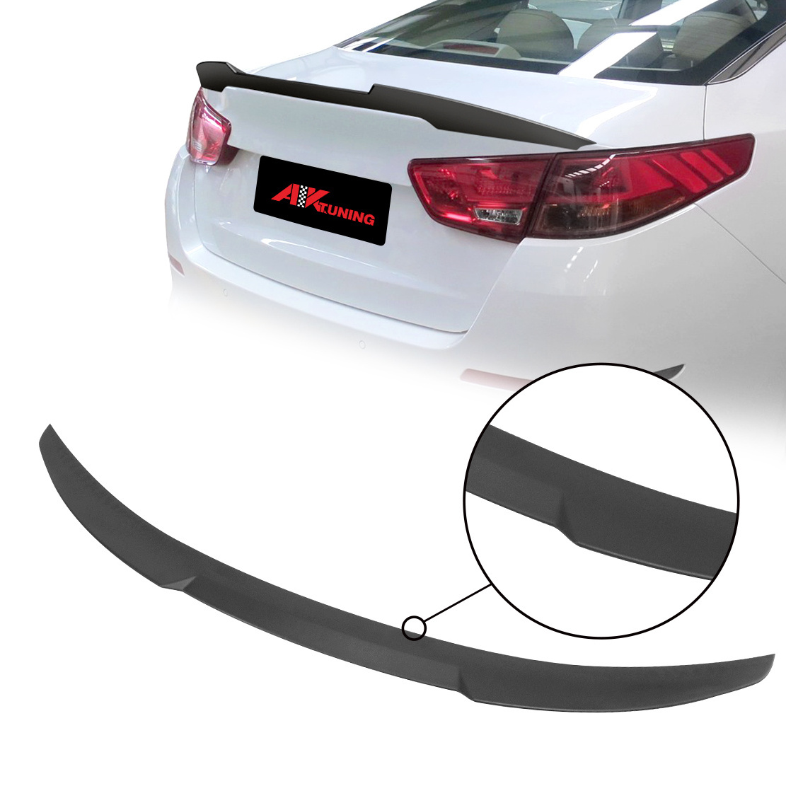 for 2014 2015 kia optima carbon fiber plastic car accessories auto parts body kit front rear bumper trunk spoiler diffuser lip