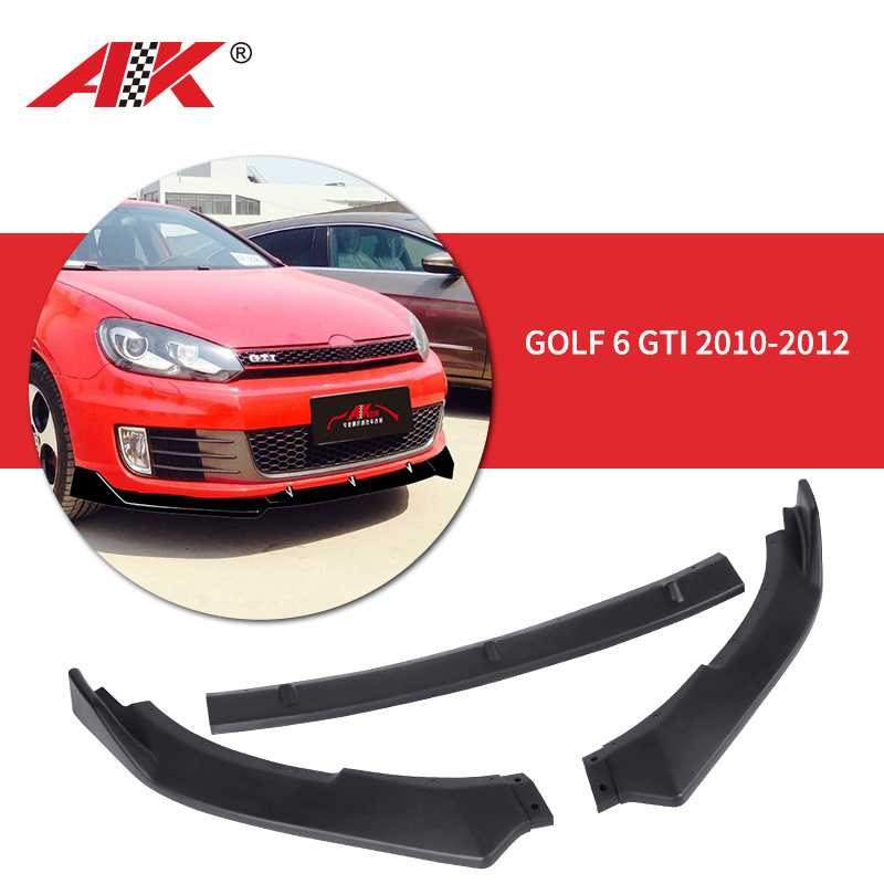 For Volkswagen Golf 6 MK6 GTI 2010-2012 (Not for 6 ) Front Bumper Lip Spoiler Splitter Car Modification Body Kit