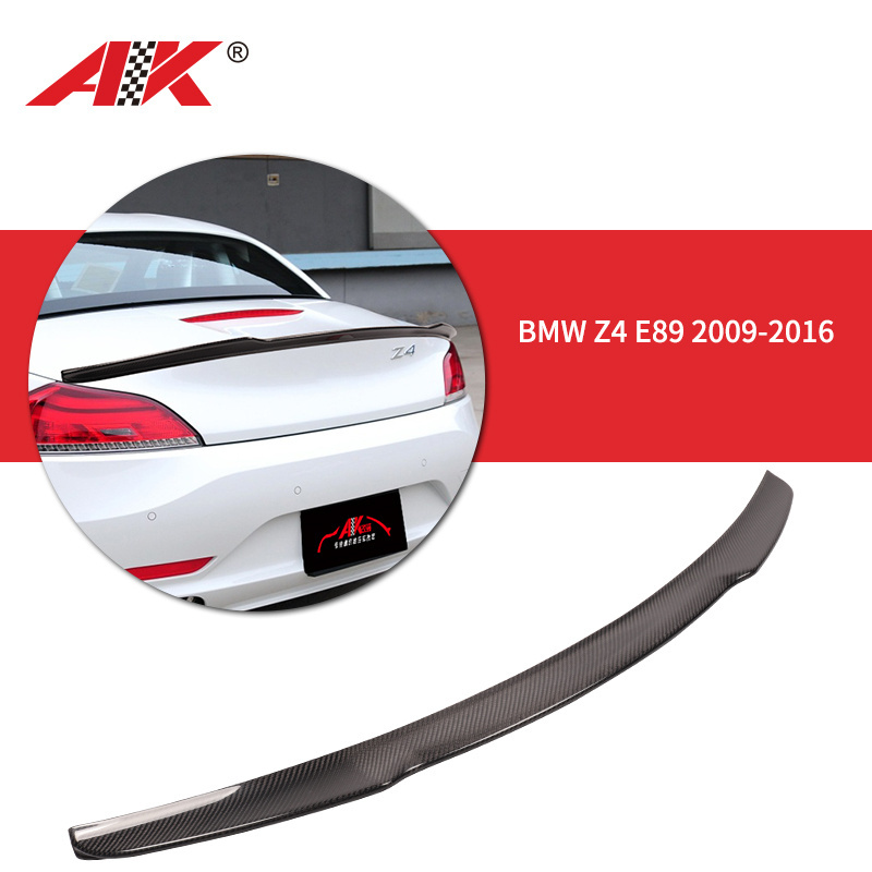 100% Dry UV Protected Carbon Fiber Trunk Lip Spoiler Wing Diffuser Body kit for BMW Z4 E89 cars parts Accessories bodykit