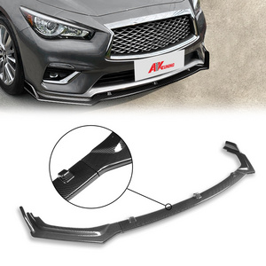 2018 infiniti q50 auto parts accessories body kits for infinity carbon fiber sport front bumper spoiler diffuser lip splitter