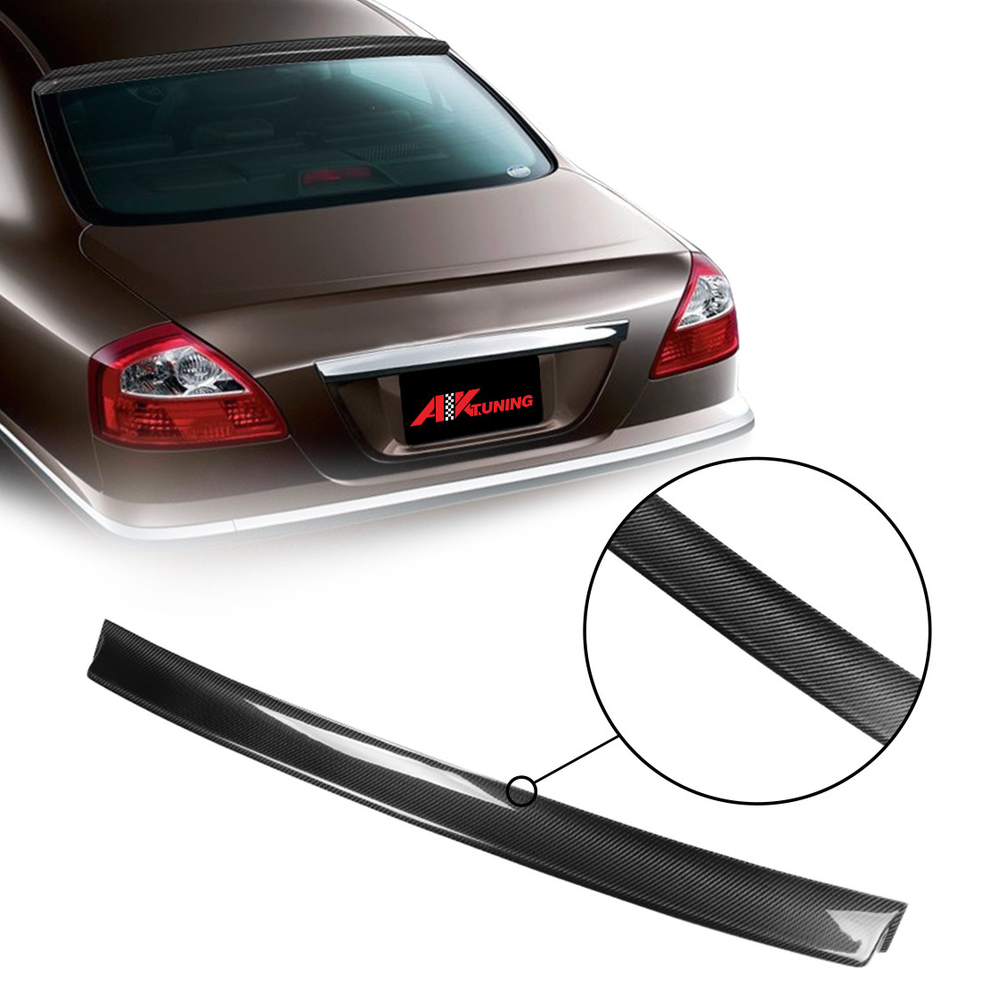 FOR 2016 2017 2018 2019 8TH NISSAN MAXIMA A36 CAR PARTS AUTO ACCESSORIES CARBON FIBER BODY KITS REAR WINDOW ROOF SPOILER WING