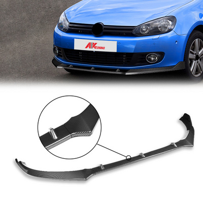 2010 vw volkswagen golf 6 mk6 tuning car accessories parts bodykit For front bumper lip aleron spoiler splitter carbon body kit