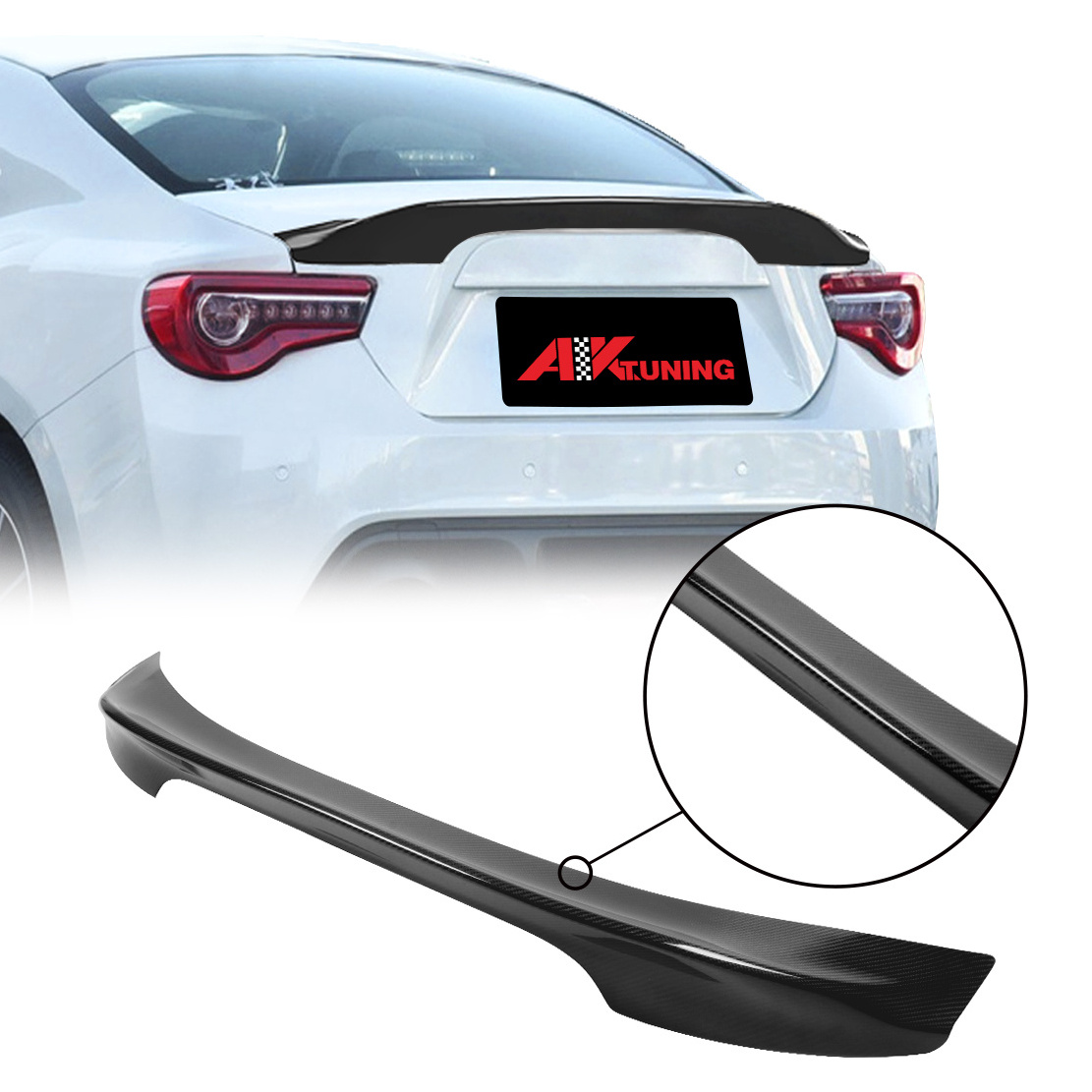 for 2013 2020 toyota gt86 86 subaru brz parts accessories TRD wide body kit carbon fiber trunk spoiler wing diffuser  bodykit