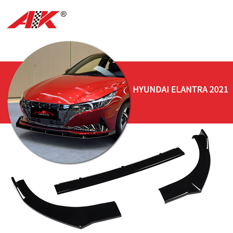 Front Bumper Lip Splitter For Hyundai I30 Spoiler Lip Protector for Hyundai Elantra 2021car body kits