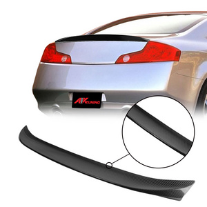 for 2004 2005 2006 2007 infiniti g35 coupe carbon fiber cars accessories parts body kit rear bumper diffuser trunk spoiler lip