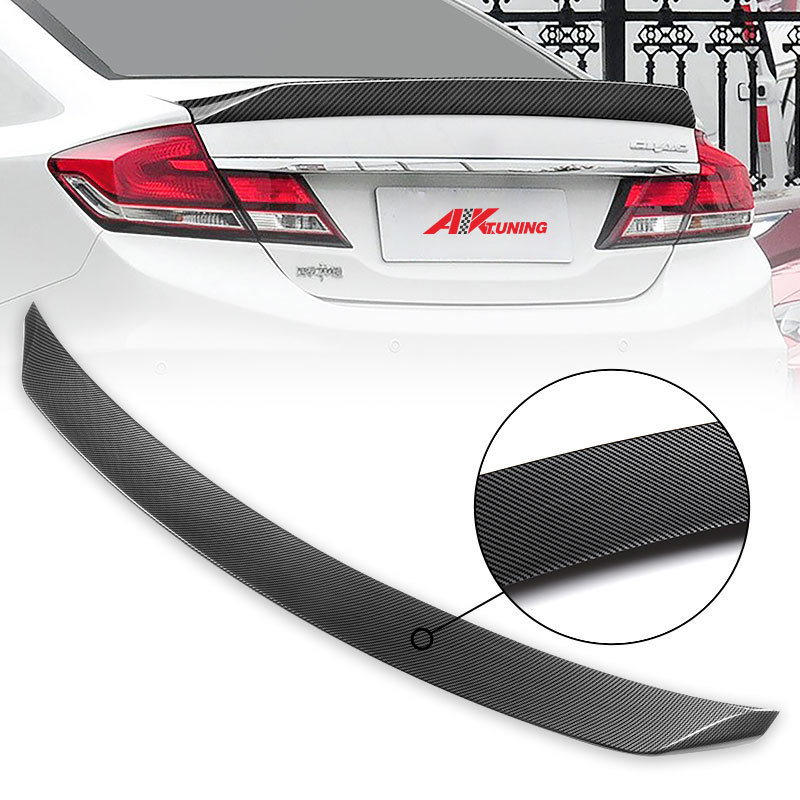 Honda Civic 2012 2015 Accessories FIT FOR 2012-2015 HONDA CIVIC 9TH GEN 4 DR SEDAN JDM Mugen Body kit Rear TRUNK SPOILER