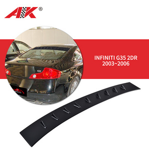 hot sell auto wing rear car spare for infiniti g35 lip dry carbon fiber car full  body kit rear bumper 2003 2004 2005 2006