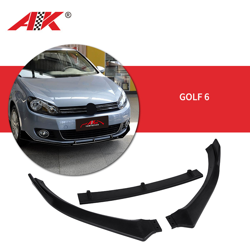 2010 vw volkswagen golf 6 mk6 tuning car accessories parts bodykit For front bumper lip aleron spoiler splitter carbon body kit