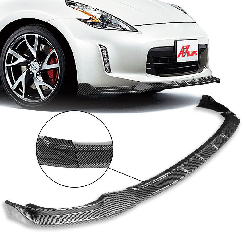 2010 2013-2020 Nissan 370z Nismo Auto Parts Accessories For 370z Z34 Roadster Carbon Fiber Front Bumper Bodykit Lip Spoiler