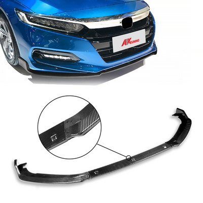 2018 2019 2020 10th gen honda accord x sport cars accessories bodykit for carbon fiber front bumper lip spoiler body kit parts