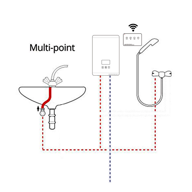 Hot Sale Exported 110 Volt Shower Head Tankless Anlabeier Brand Electric Instant Water Heater