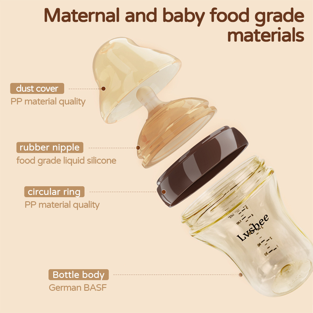 2024 Hot Selling 160ml Super Soft Newborn Baby Feeding Bottle Little Volume Nursing Bottle for Infants