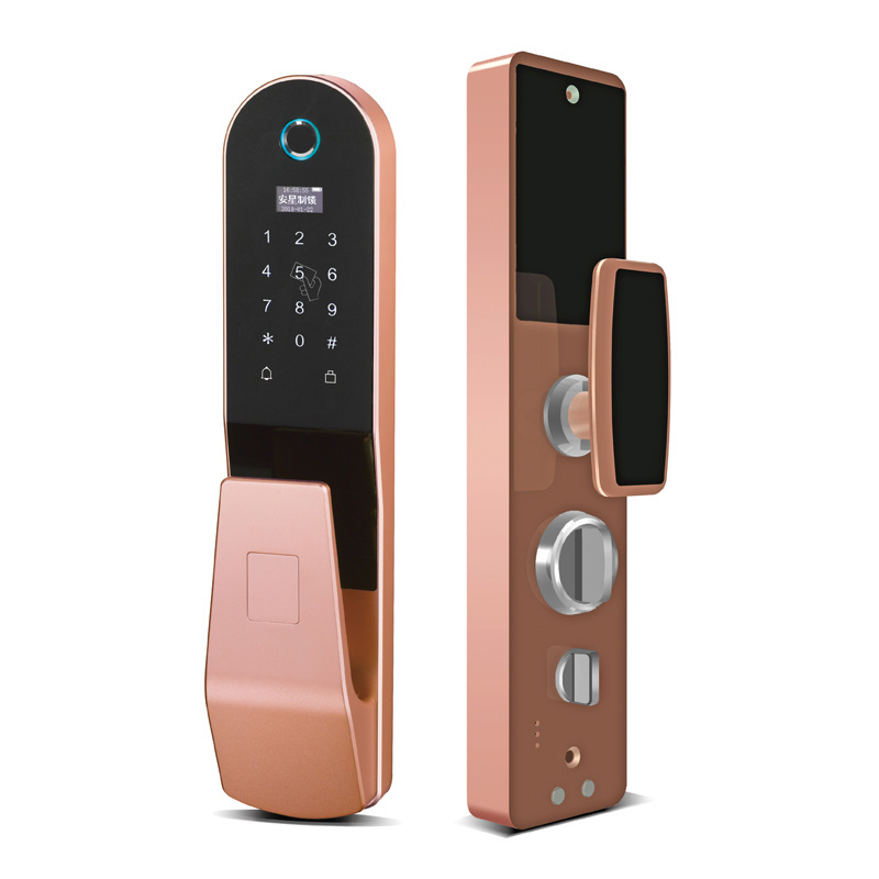 Smart home system safe password keypad digital fingerprint door lock AX301RG