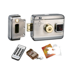 AX066 smart rim lock with remote control for gate