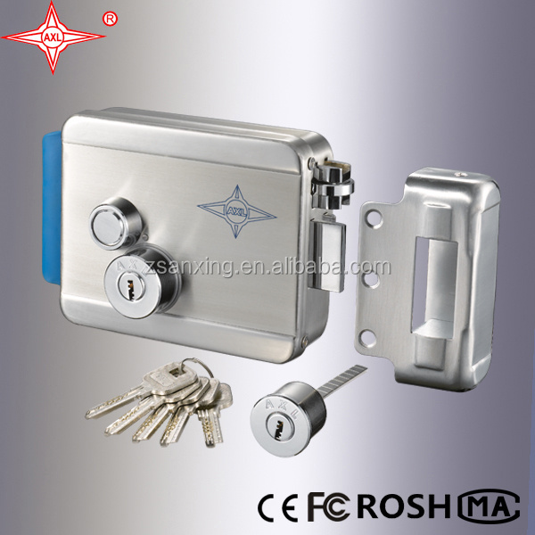 304 Stainless Steel Electric Rim Lock with high quality for outdoor