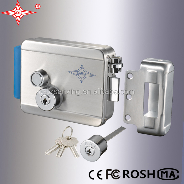 304 Stainless Steel Electric Rim Lock with high quality for outdoor