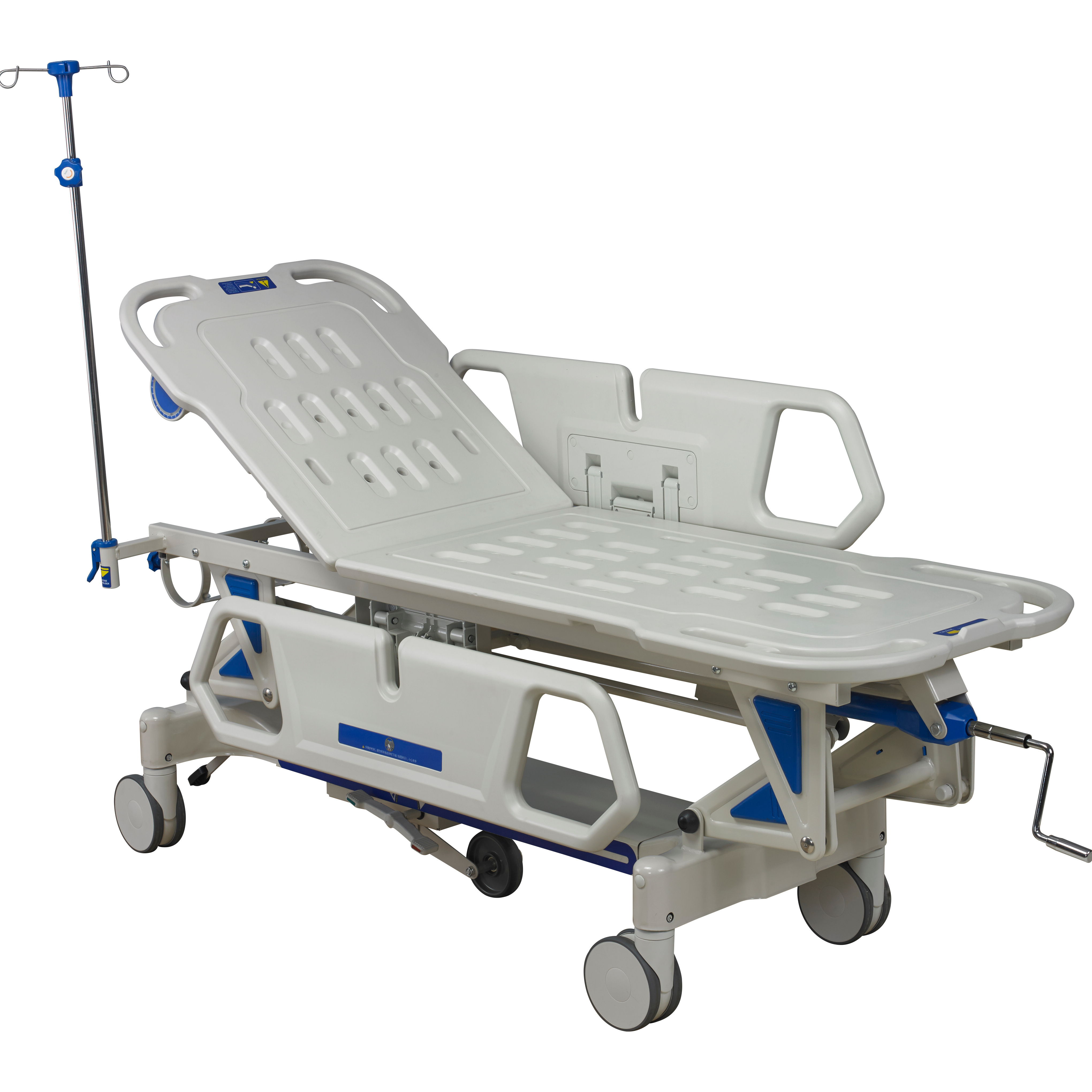 Emergency Hospital Stretcher Folding Medical Stretcher Bed Blue Ambulance Emergency Stretcher Beds