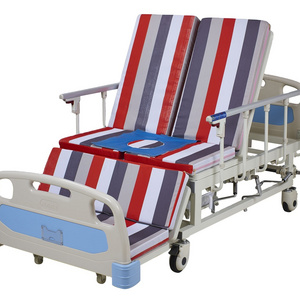 Factory supply CE approve Disabled Patient Home Care Manual Hospital Bed with Toilet bedpan