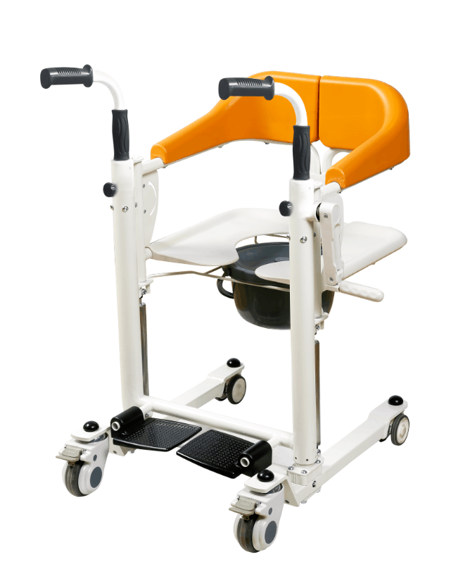 Latest innovative products electric patient Move toilet transfer wheel chair patient lift with remote control