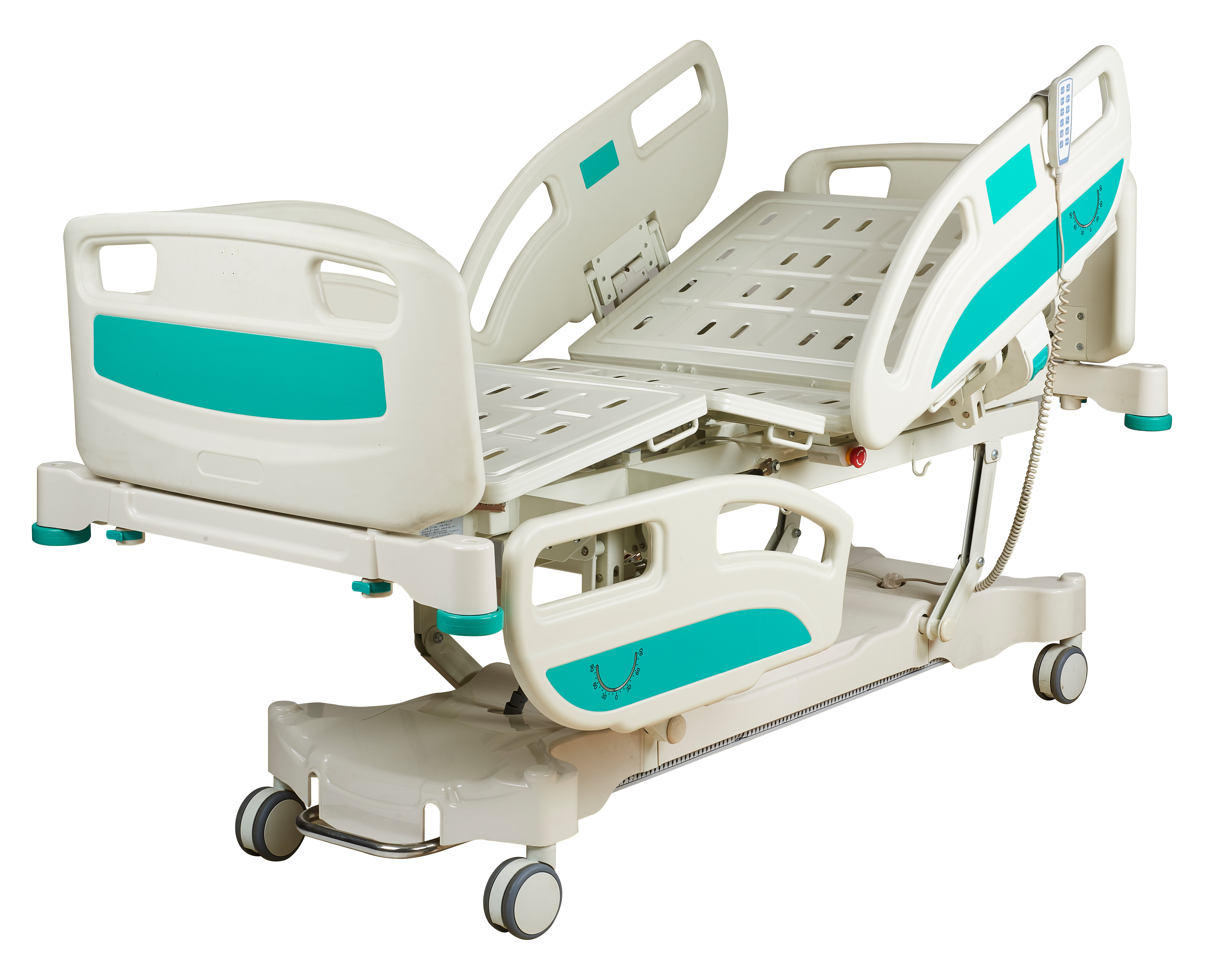 High quantity Five function electric ICU  Standing  hospital bed  For Hospitals