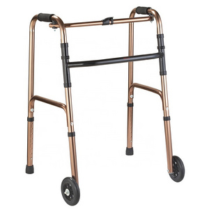 Rehabilitation Therapy Supplies  Aluminum Alloy Walking Assistant folding walker with 4 legs