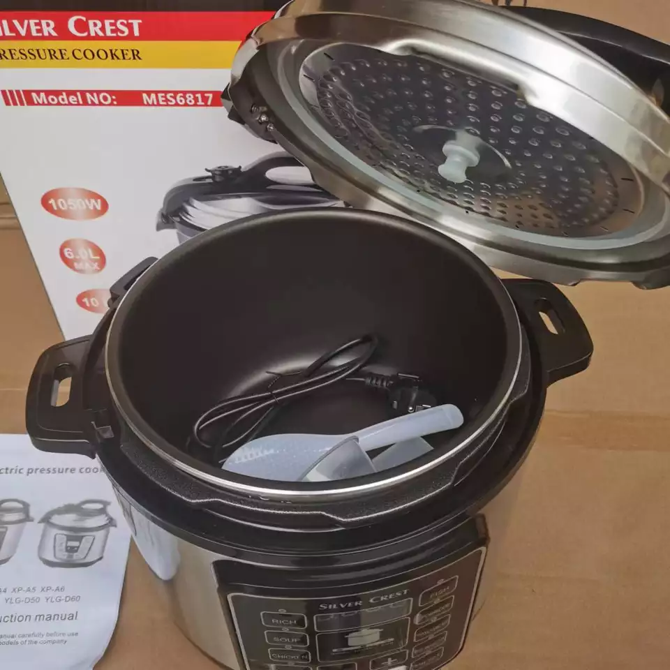 SILVER CREST High quality multifunctional 6L large capacity 1050w electric pressure cooker