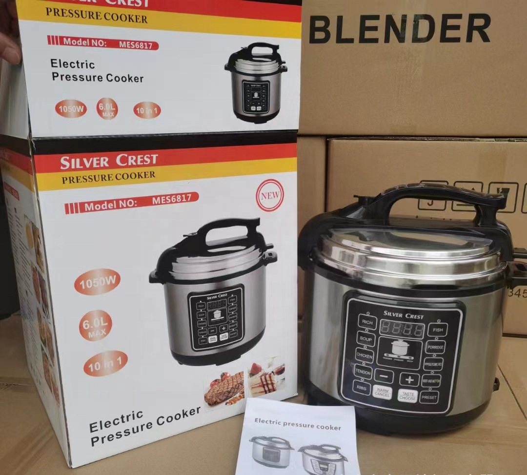 SILVER CREST High quality multifunctional 6L large capacity 1050w electric pressure cooker