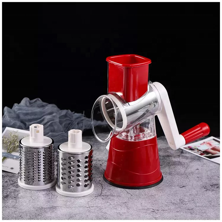 kitchen manual rotary graters shredders slicers 3 in 1 handheld spiral rota vegetable slicer