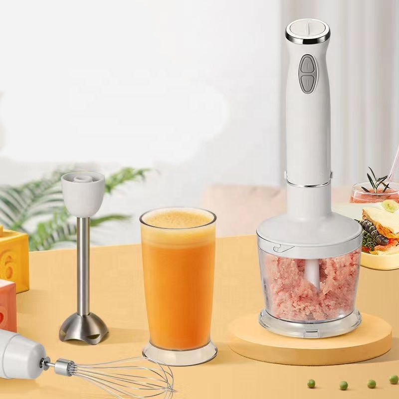 Multifunction with meat grind mini portable manual hand blender 6 speeds egg beater electric mixer