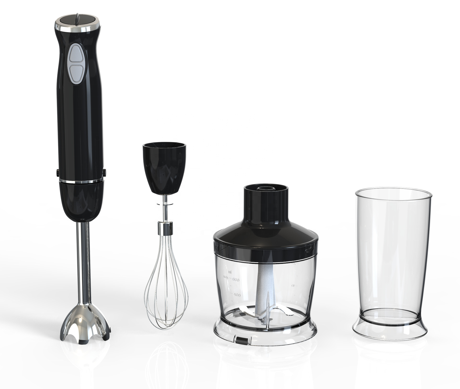 Multifunction with meat grind mini portable manual hand blender 6 speeds egg beater electric mixer