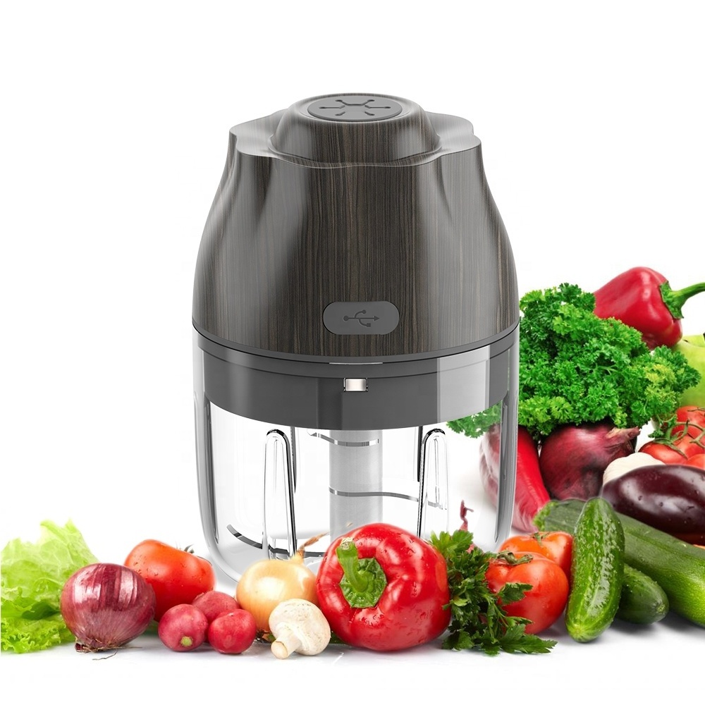 Small electric garlic chopper cutter grinder food processor nut pepper ginger meat chili crusher