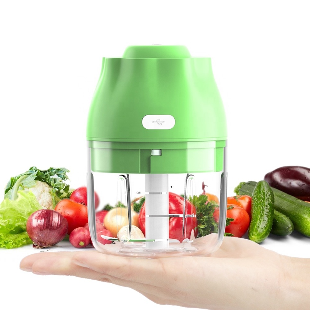 Small electric garlic chopper cutter grinder food processor nut pepper ginger meat chili crusher