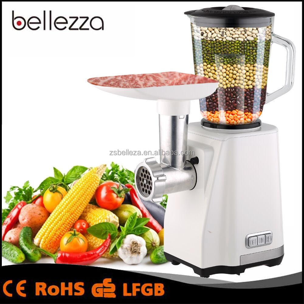 Newest design innovative 2 in 1 meat grinder combine fruit blender machine