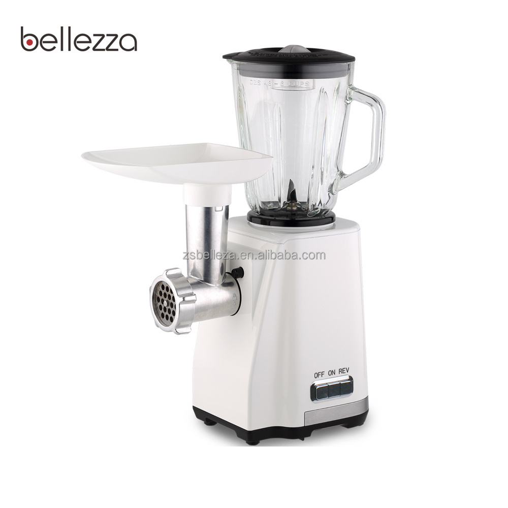 Newest design innovative 2 in 1 meat grinder combine fruit blender machine