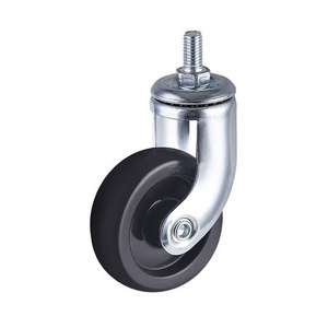 60x18mm Threaded Screw Swivel Rollerblade Office Chair Caster Wheels