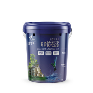 Blue Kingfisher Anti Scrubbing Ceramic Simulating Real Stone Paint Wall Paint   Faux Effect Stone Paint