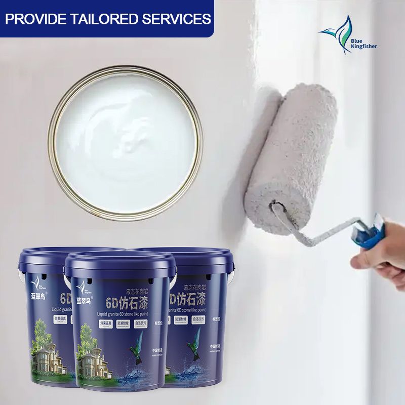 Blue Kingfisher Wood Stone Ceramic Surface Glass Coating  Lasting Upon Permanent Nano Ceramic Coating Faux Stone